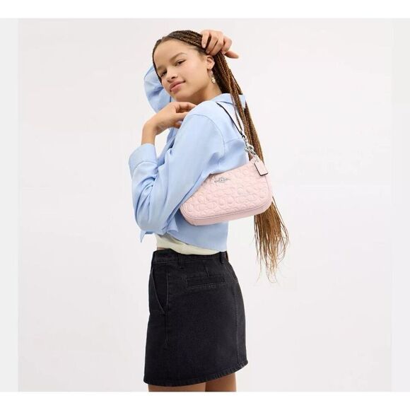 NWT❤️ COACH NWT Coach Teri Shoulder Bag In Signature Leather CY774 Crossbody - Picture 6 of 8